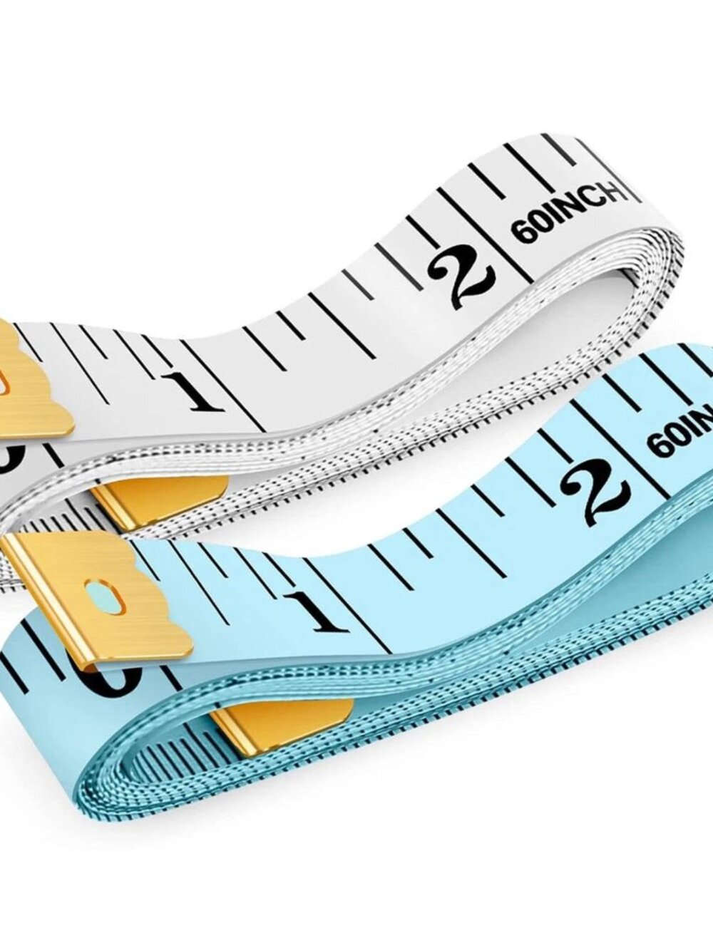 Soft Tape Measure 60" Double Scale Body & Sewing Tape, 2-Pack